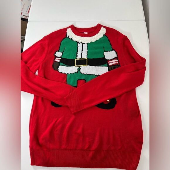H&M Womens Ladies Knitted Christmas Xmas Oversized Baggy Jumper Size M - Picture 7 of 11